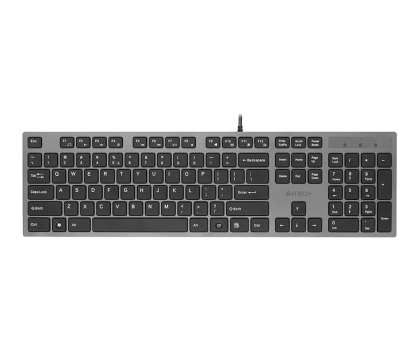 Klawiatura  przewodowa A4Tech KV-300H Slim szaro-czarna USB